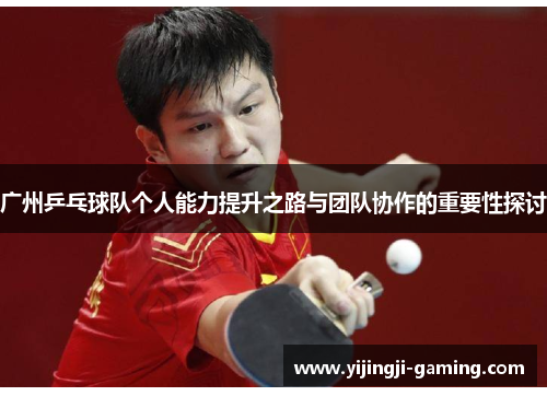 广州乒乓球队个人能力提升之路与团队协作的重要性探讨